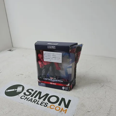 MARVEL LEGENDS SERIES CAPTAIN AMERICA RED HULK ACTION FIGURE - BOXED