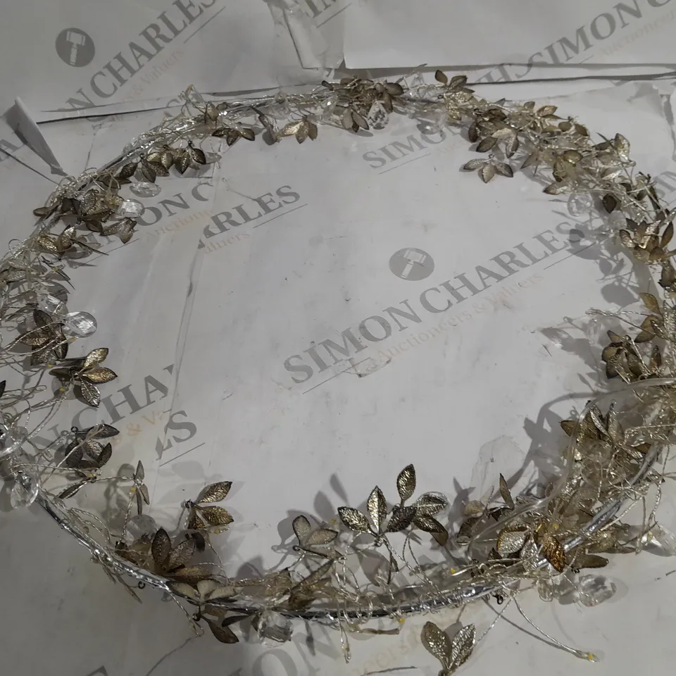 ALISON CORK PRE LIT JEWELLED WREATH