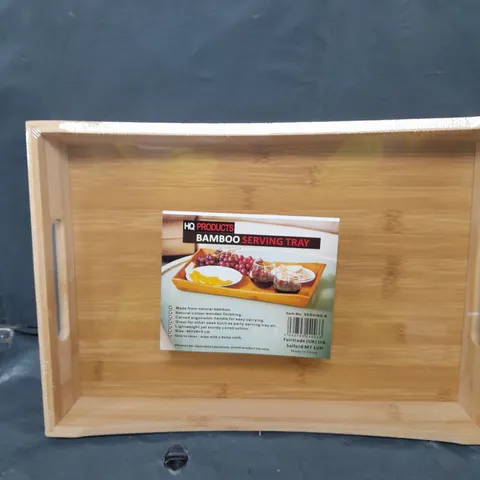 SEALED HQ PRODUCTS BAMBOO SERVING TRAY