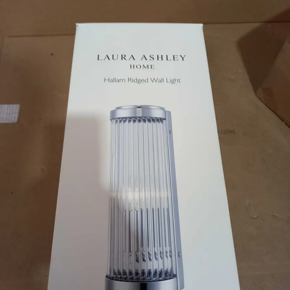 LAURA ASHLEY HOME HALLAM RIDGED WALL LIGHT