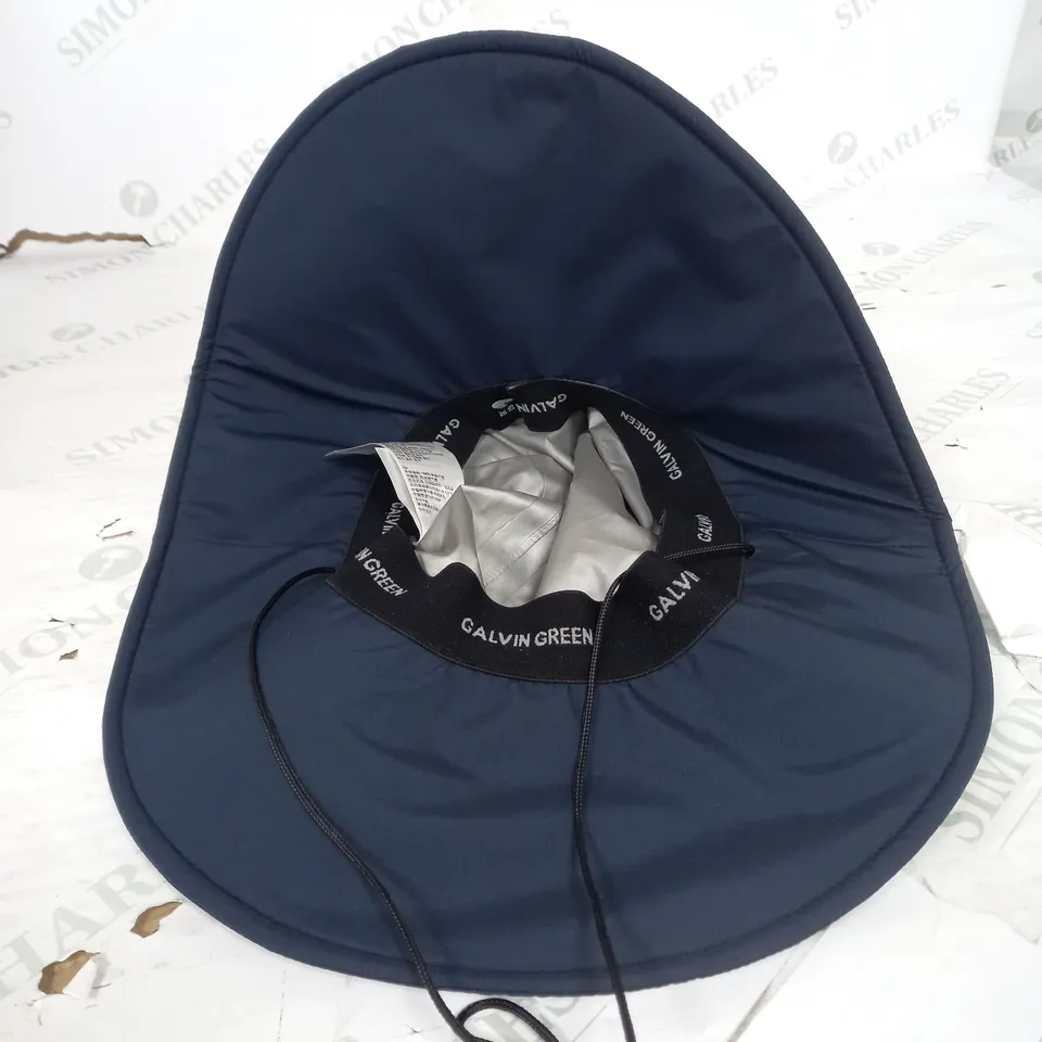 GREEN GALVIN GORE-TEX WATERPROOF DRAWSTRING HAT IN NAVY SIZE 60/XL