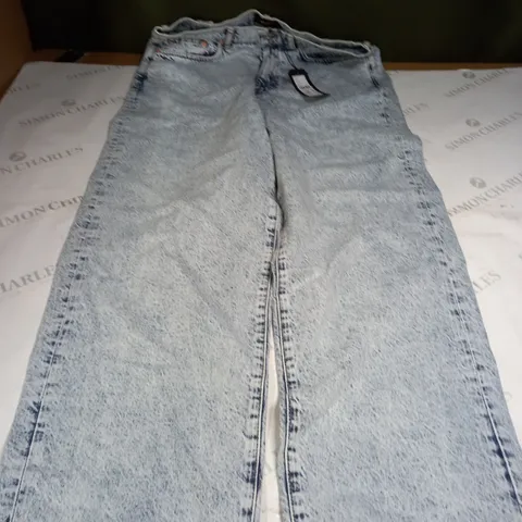 STAN RAY LIGHT BLUE WIDE LEG DENIM JEANS SIZE 32R 