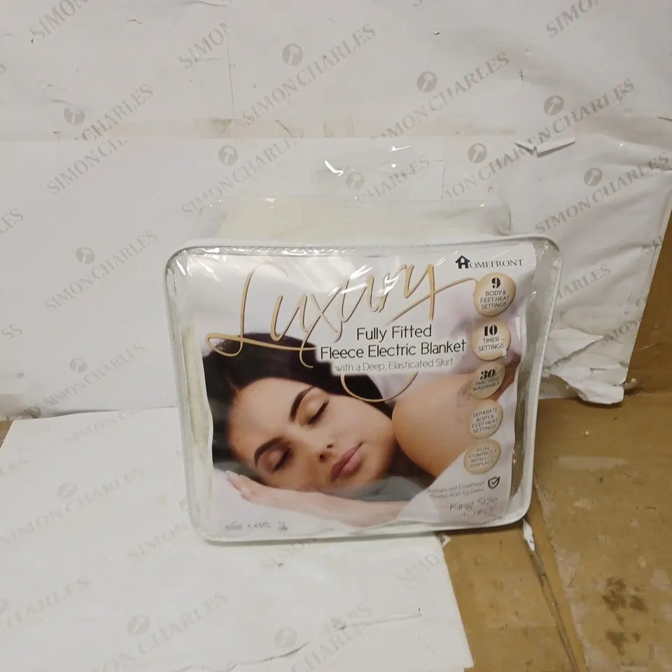 HOMEFRONT LUXURY FULLY FITTED FLEECE ELECTRIC BLANKET