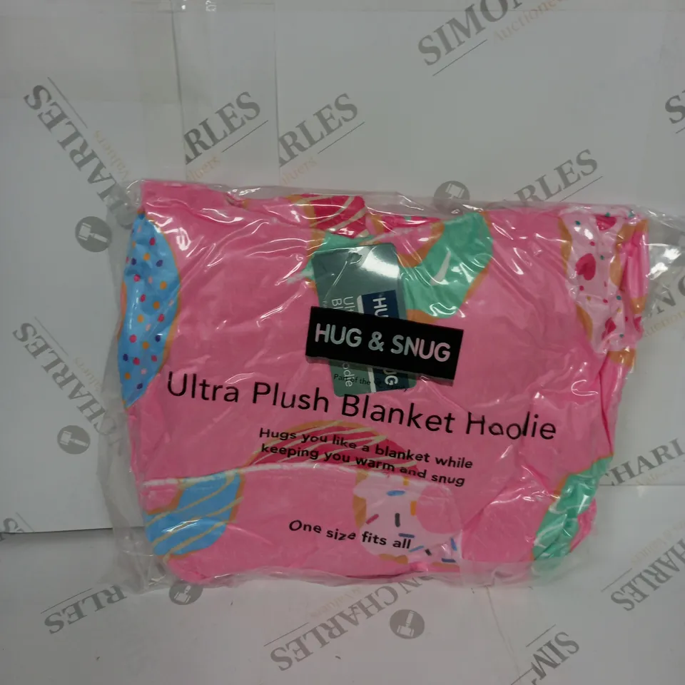 HUG AND SNUG ULTRA PLUSH BLANKET HOODIE