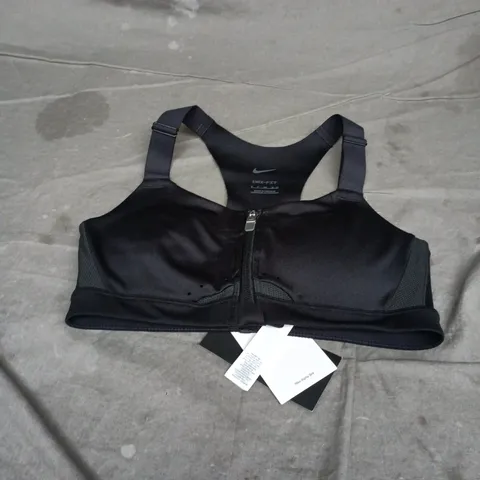 NIKE ALPHA BRA – WOMEN'S SPORTS BRA IN BLACK, SIZE S