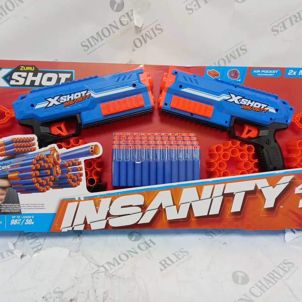 XSHOT INSANITY MANIC BLASTER BY ZURU WITH 48 DARTS