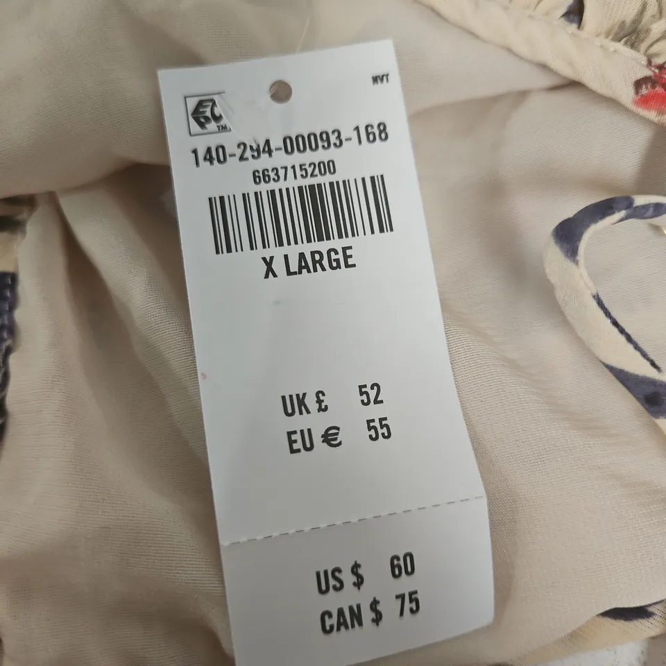 ABERCROMBIE & FITCH FLORAL PRINT DRESS – UK 52 (EU 55, US 60) – X LARGE