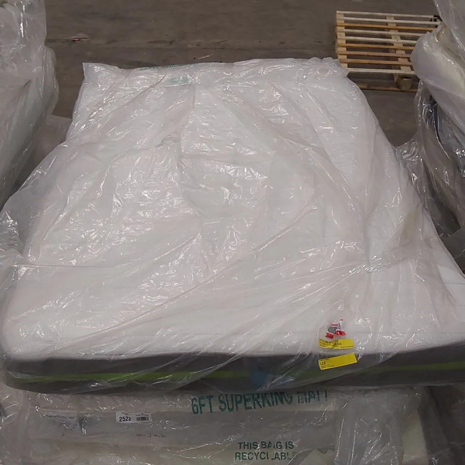 QUALITY BAGGED 4'6" SINGLE  HYBRID MEMORY FOAM OPEN COIL MATTRESS 