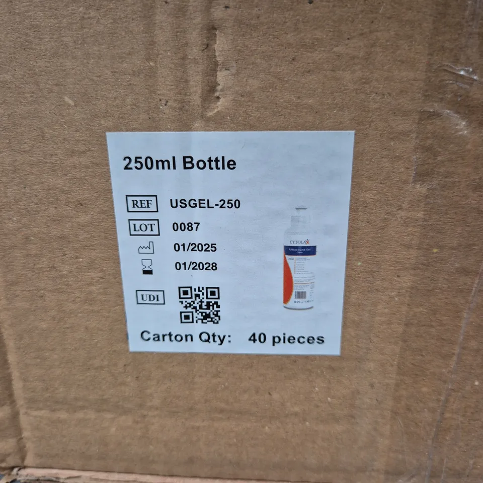 CYTOLAX ULTRASOUND GEL CLEAR 250ML - 40 BOTTLES IN CARTON - COLLECTION ONLY