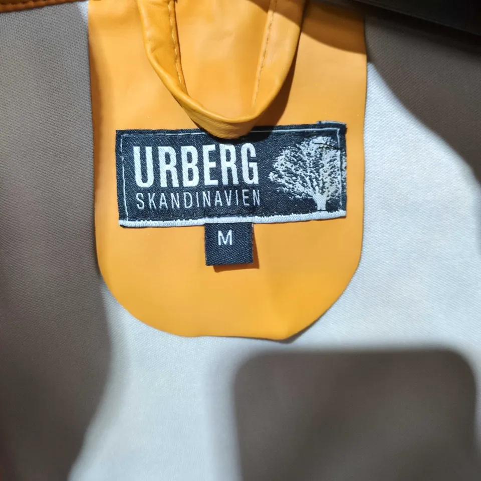 URBERG SKANDINAVIEN MEN'S MUSTARD HOODED JACKET – SIZE M