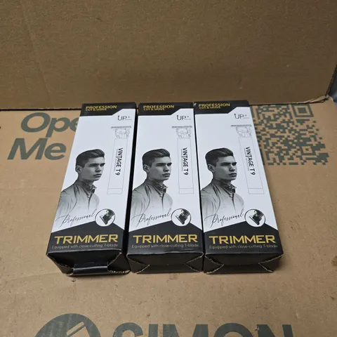 3 x T9 VINTAGE PROFESSIONAL HAIR TRIMMER FOR MEN BOXED