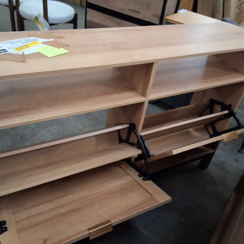 HOMECON NARROW SHOE CABINET WITH 2 FLIP DEAWERS
