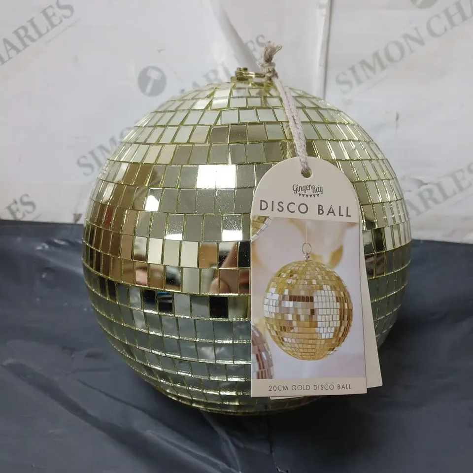 GINGER RAY GOLD PARTY DISCO BALL MEDIUM