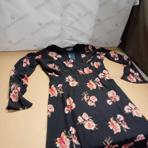 SOSANDAR RUFFLE NECK DRESS SIZE 12