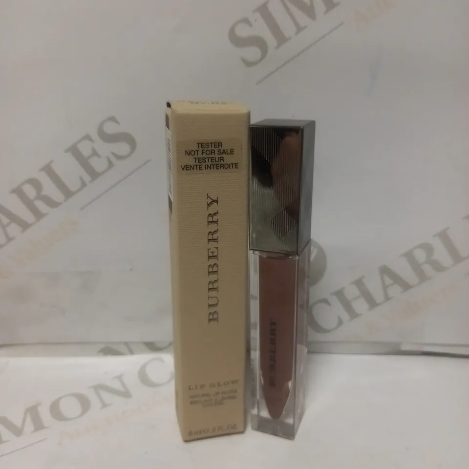 LOT TO CONTAIN 11 X BURBERRY LIP GLOW NATURAL LIP GLOSS TESTERS - 6ML 