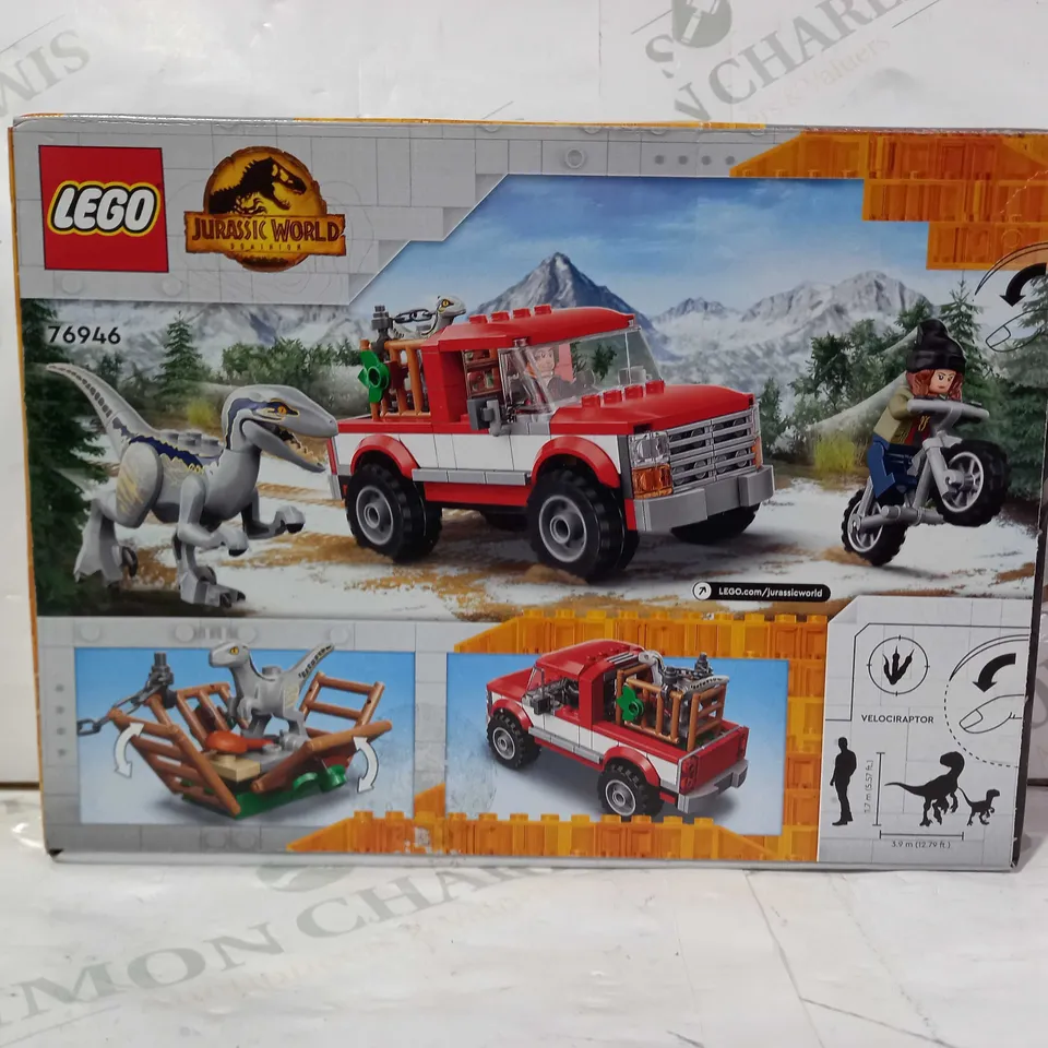 LEGO JURASSIC WORLD 76946 BLUE & BETA VELOCIRAPTOR CAPTURE