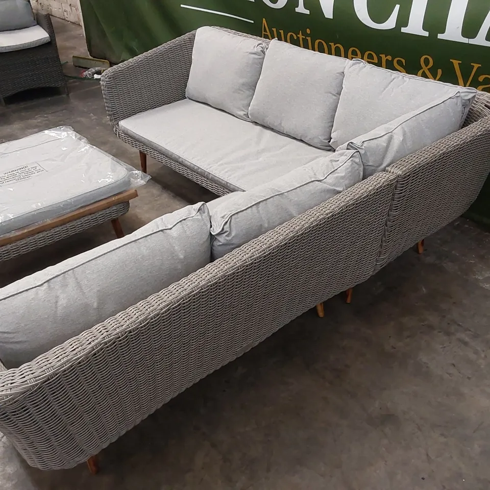 BRAND NEW BOXED AMERICANA CONTEMPORARY CORNER SOFA & COFFEE TABLE (2 BOXES)