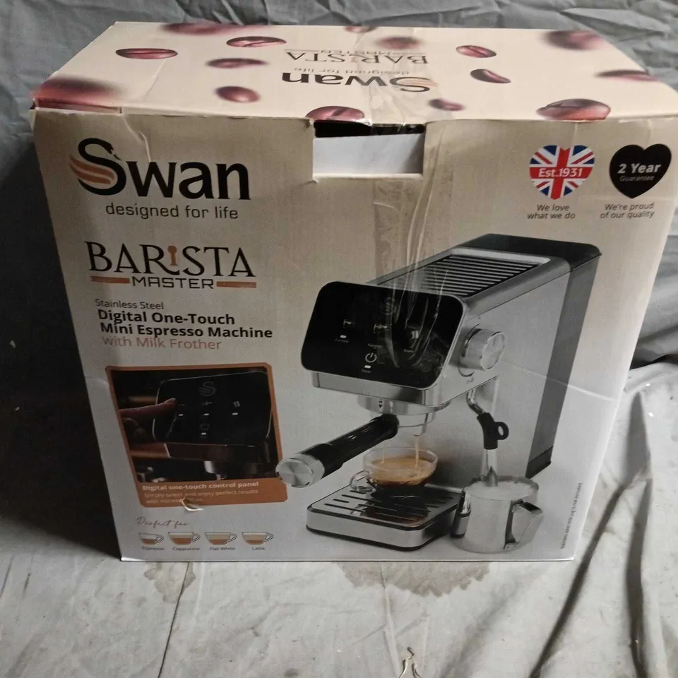 SWAN BARISTA ESPRESSO MACHINE (BOXED)