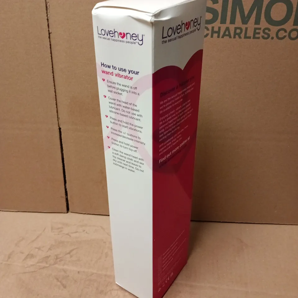 SEALED LOVEHONEY CLASSIC WAND 2.0 PLUG IN MASSAGE WAND VIBRATOR