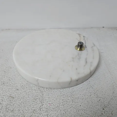 M&S WHITE MARBLE LIGHT BASE - COLLECTION ONLY