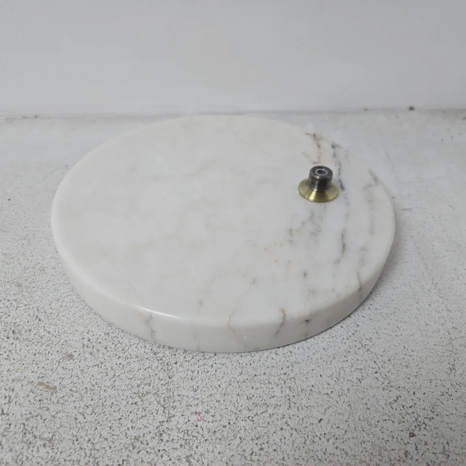 M&S WHITE MARBLE LIGHT BASE - COLLECTION ONLY