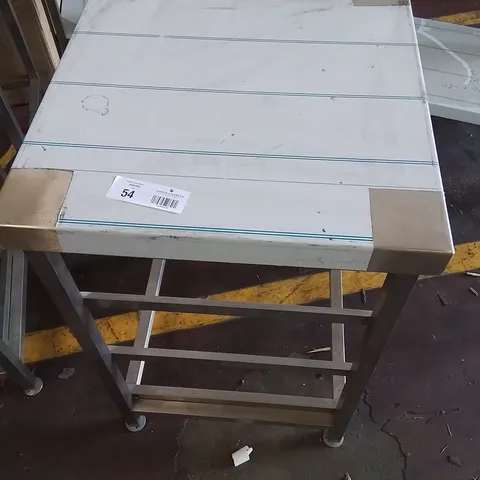 STAINLESS STEEL INDUSTRIAL CATERING WORKTOP/COUNTER