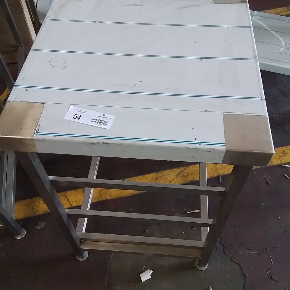 STAINLESS STEEL INDUSTRIAL CATERING WORKTOP/COUNTER