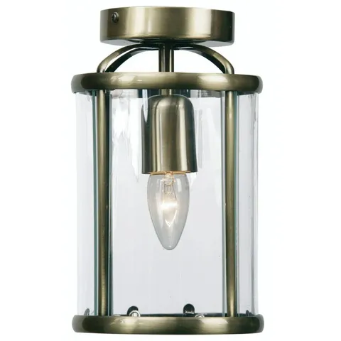 BOXED FERN GLASS SEMI FLUSH MOUNT (1 BOX)