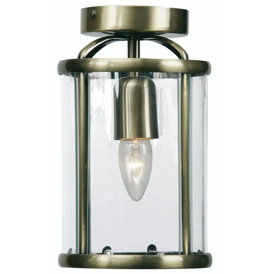 BOXED FERN GLASS SEMI FLUSH MOUNT (1 BOX)