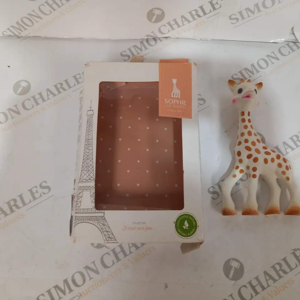 BOXED SOPHIE COLLECTION  'LA GIRAFFE' SQUEAKY TOY