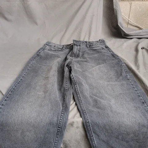 NOBODYS CHILD BARREL LEG SHORT BLACK JEANS UK12S WITH TAGS