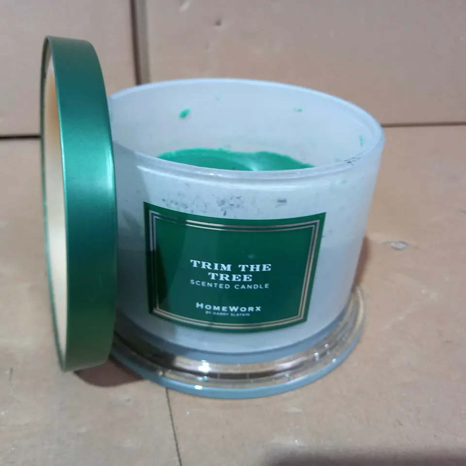 HARRY SLATKIN HOMEWORX TRIM THE TREE SCENTED CANDLE