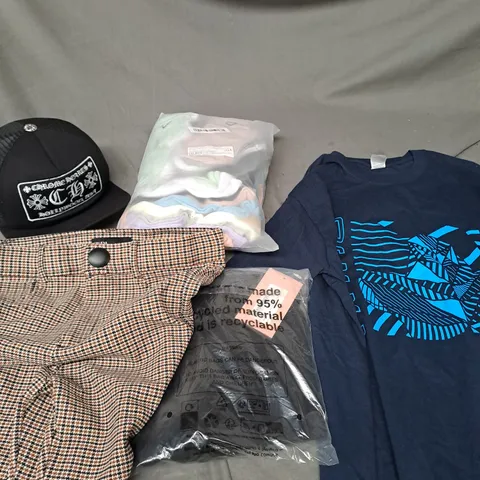 APPROXIMATELY 25 ASSORTED CLOTHING AND FASHION PRODUCTS IN VARIOUS STYLES AND SIZES - COLLECTION ONLY