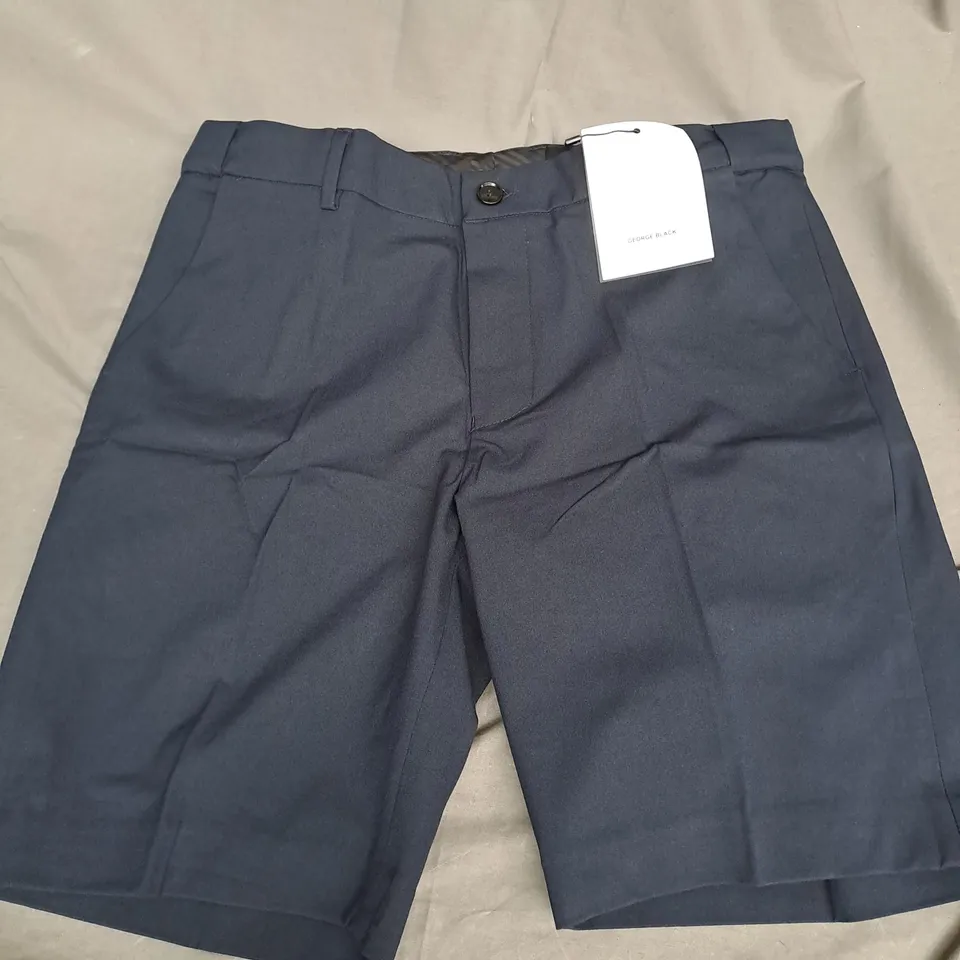 GEORGE BLACK FORMAL SHORTS IN NAVY SIZE L