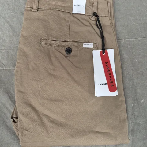 LINDBERGH SLIM FIT TROUSERS IN BROWN SIZE 34/34