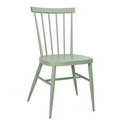 BOXED BOLERO WINDSOR ALUMINIUM GREEN CHAIRS (4 PACK)