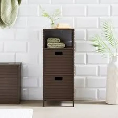 BOXED MINIMAL LUXE CABINET WITH DRAWERS - CHOCOLATE (1 BOX)