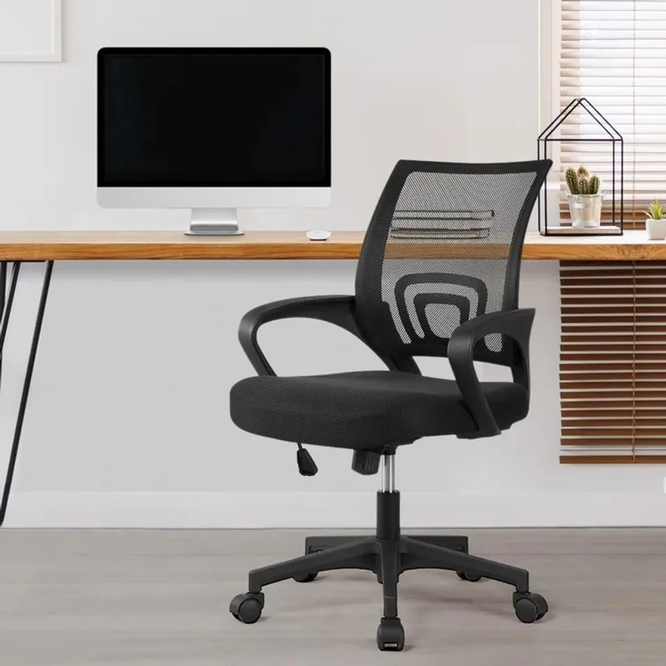 ALLINSON MESH DESK CHAIR COLOUR: BLACK