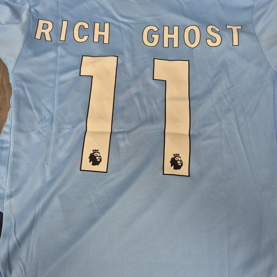 PUMA MANCHESTER CITY PERSONALISED JERSEY SIZE LARGE