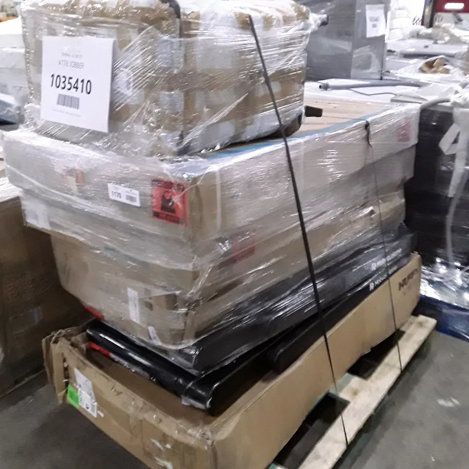 PALLET OF APPROXIMATELY 7 UNPROCESSED RAW RETURN HOUSEHOLD AND ELECTRICAL GOODS TO INCLUDE;