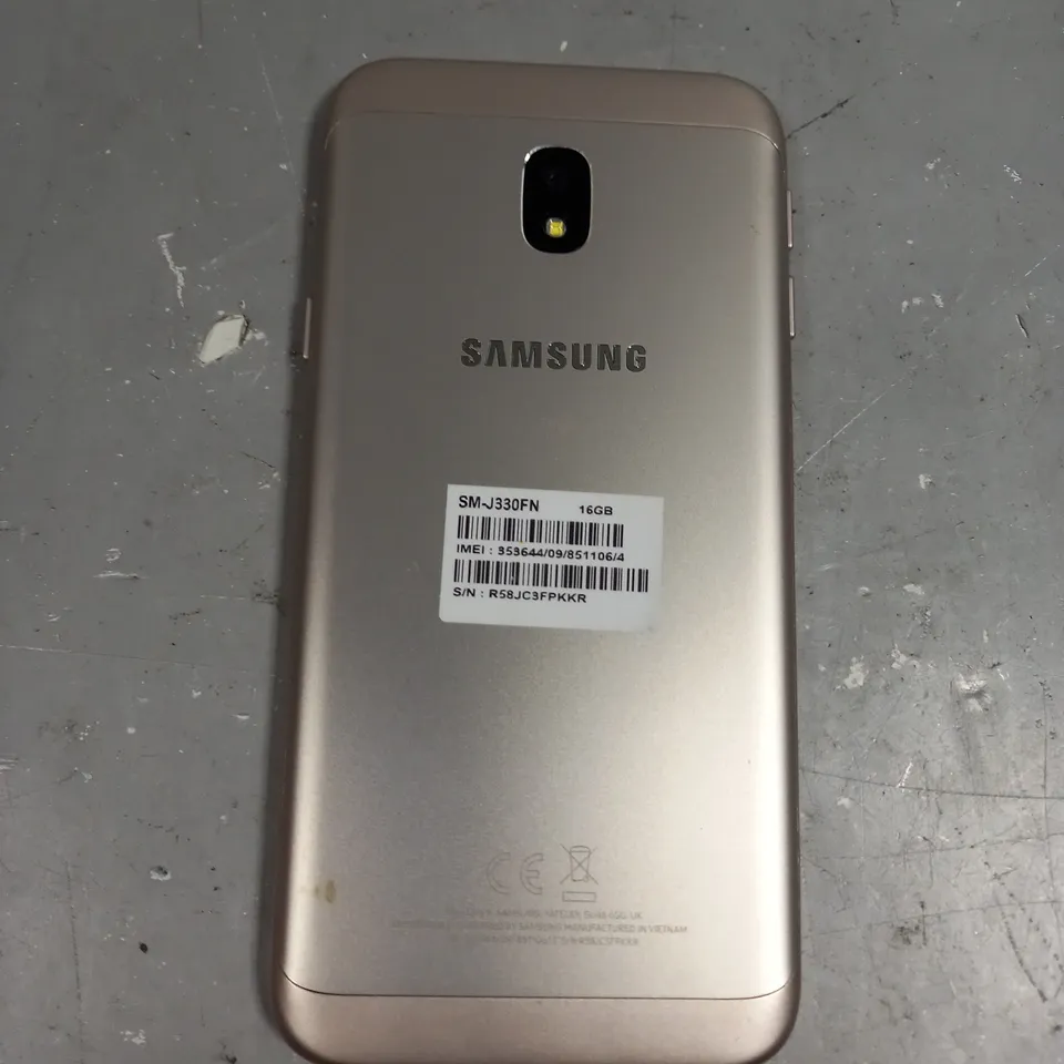 SAMSUNG GALAXY J3 SMARTPHONE 2017 IN GOLD 16GB