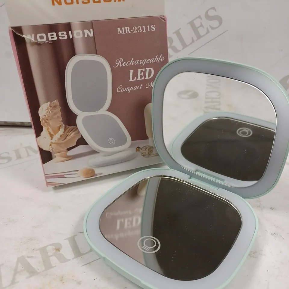 BOXED WOBSION RECHARGEABLE LED MIRROR 