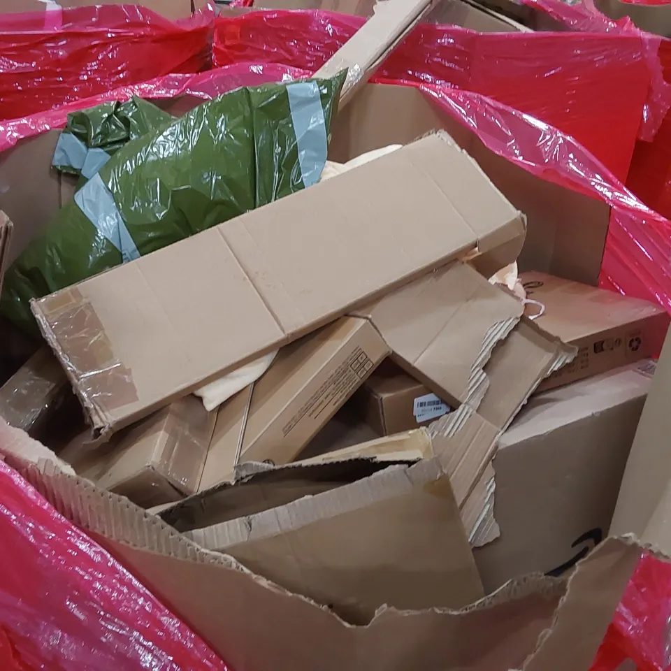 LARGE PALLET OF ASSORTED HOUSEHOLD PRODUCTS TO INCLUDE; JH 4350A DEMOLITION HAMMER, NON STICK WOK, BEDDING, PIPISHELL TOILET SEAT,  CROSSBOW AND HARRISON HOWARD RIDING ACCESSORY 