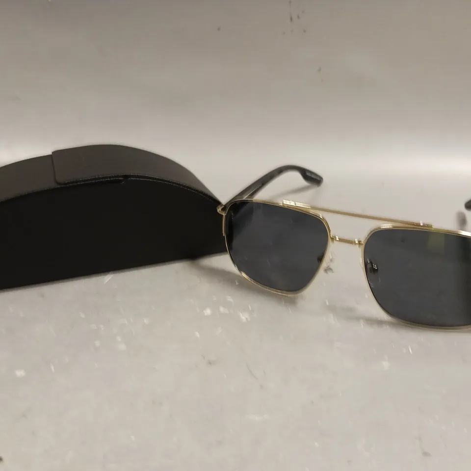 PRADA GOLD TINT FRAME SUNGLASSES 