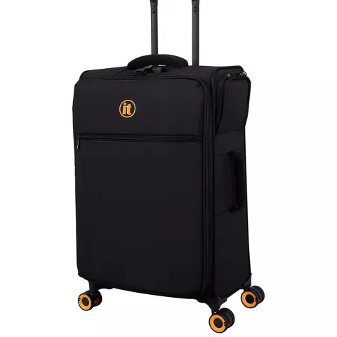 IT LUGGAGE SIMULTANEOUS BLACK CONNECTABLE MEDIUM SUITCASE