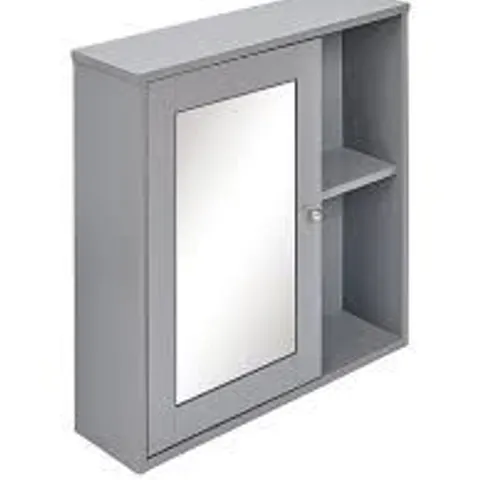 BOXED CORRIE MIRRORED BATHROOM WALL CABINET