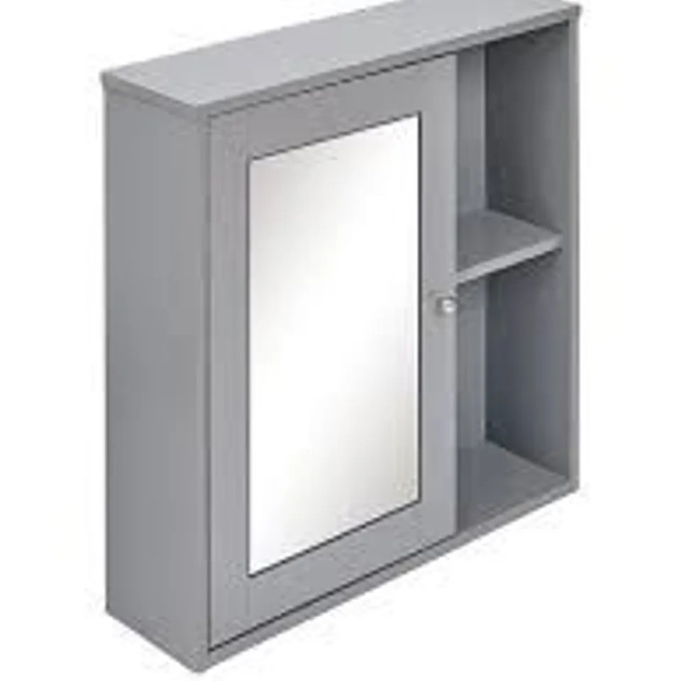 BOXED CORRIE MIRRORED BATHROOM WALL CABINET