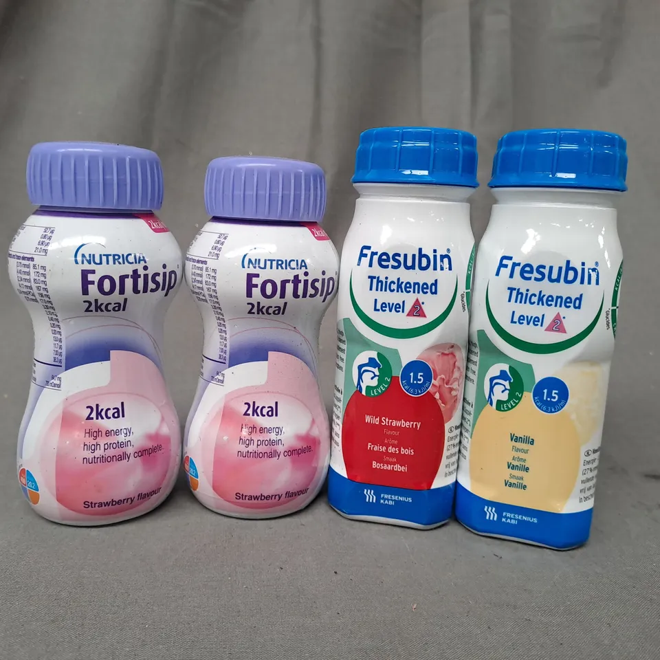 APPROXIMATELY 18 ASSORTED NUTRITIONAL DRINK PRODUCTS TO INCLUDE NUTRICIA FORTISIP, FRESUBIN