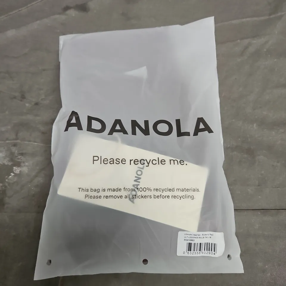 ADANOLA ULTIMATE LEGGINGS – MULBERRY RED, TALL, SIZE M