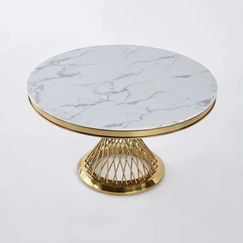 BOXED TRUBY ROUND DINING TABLE